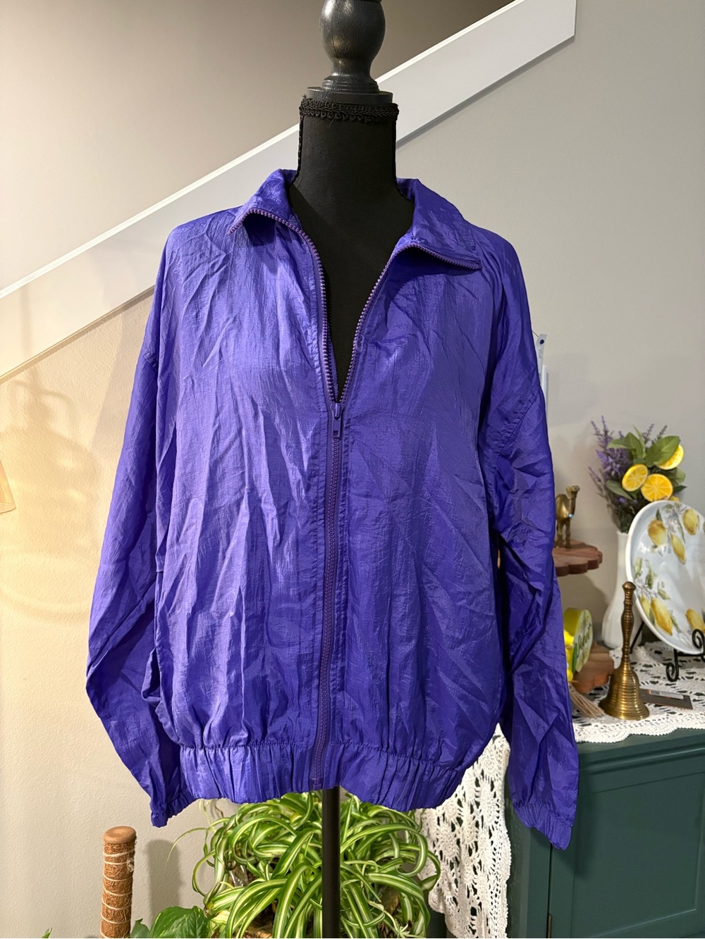Vintage 44TH ST. Athletic Club Purple Jacket - Bold Red Logo